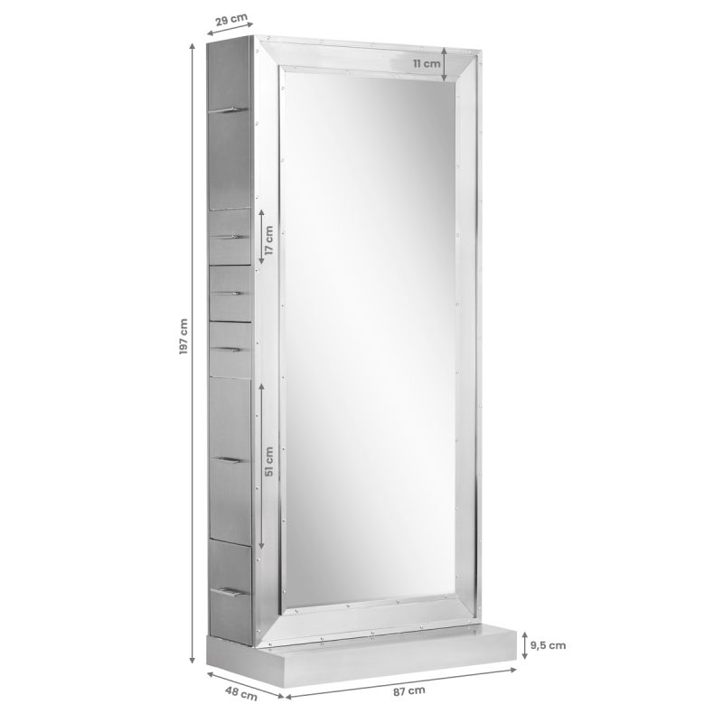Алуминиева бръснарска конзола Gabbiano YR-9010 – снимка 6