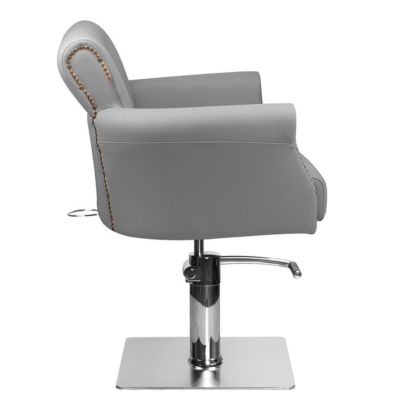 Фризьорски стол - сив Hair System BER8541 – снимка 2