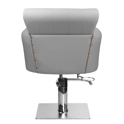 Фризьорски стол - сив Hair System BER8541 – снимка 5