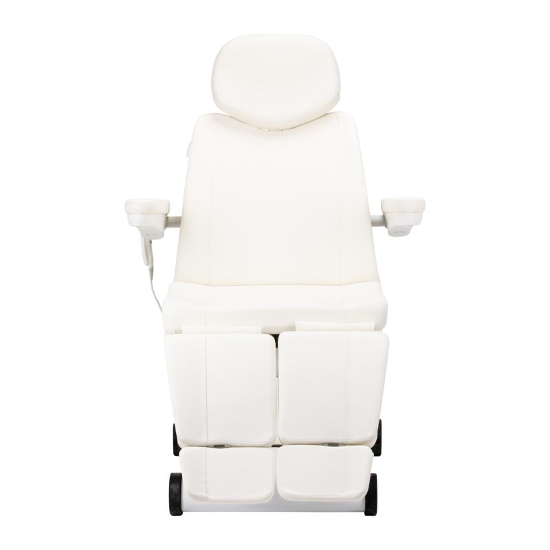 Електрически въртящ се козметичен стол Azzurro 873 Pedi бял – снимка 7