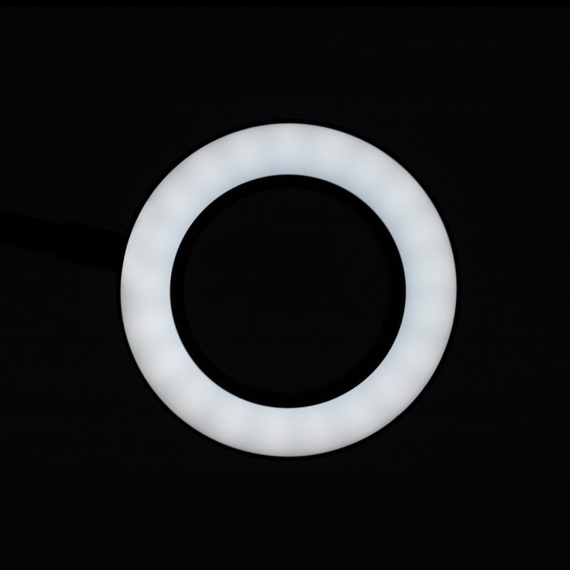 LED лупа със змийски пръстен за бюро черна – снимка 5