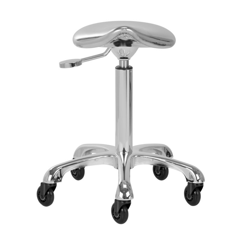 Табуретка Gabbiano Fine Roll Speed сребърна – снимка 2