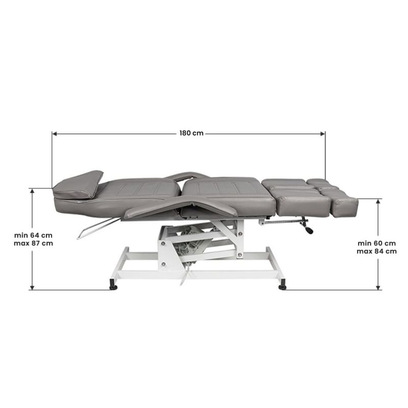 Електрически козметичен стол с 1 мотор - сив Azzurro 673AS Pedi – снимка 8