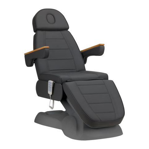 Електрически козметичен стол Sillon Lux 273b 3 сиви мотора сива основа