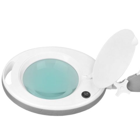 Лампа лупа с държач на винт - бяла Elegante 6014 60 LED SMD 5D – снимка 2