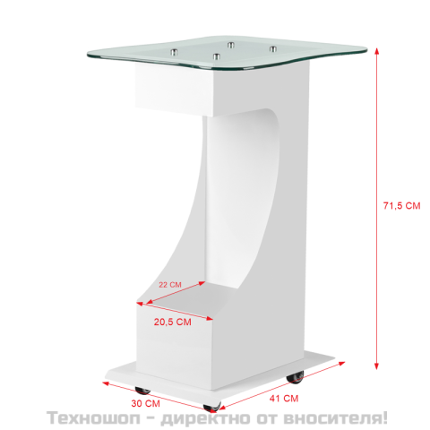Стойка за козметичен уред със стъклен плот – снимка 2