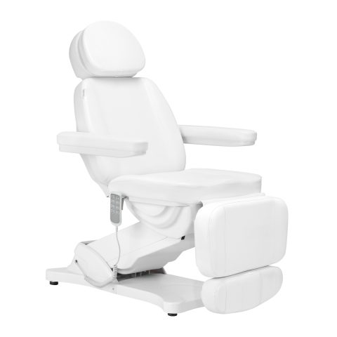 Електрически козметичен стол Sillon Classic 4 мотора с люлка бял