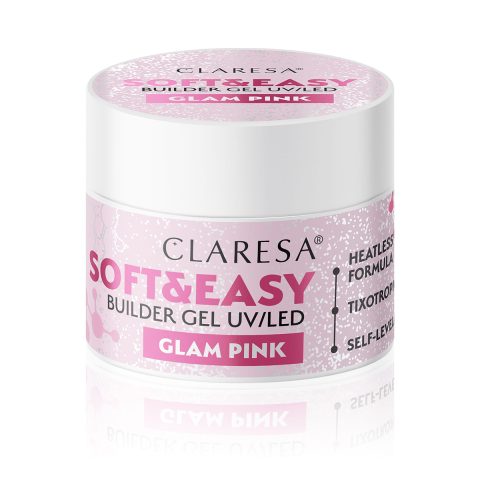 Claresa Soft & Easy Glam розов изграждащ гел 45гр