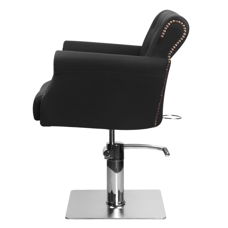 Фризьорски стол - черен Hair System BER8541 – снимка 3