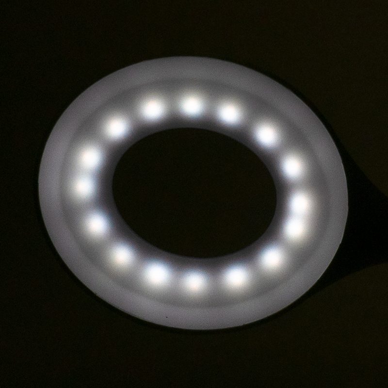Ring LED настолна лампа бяла