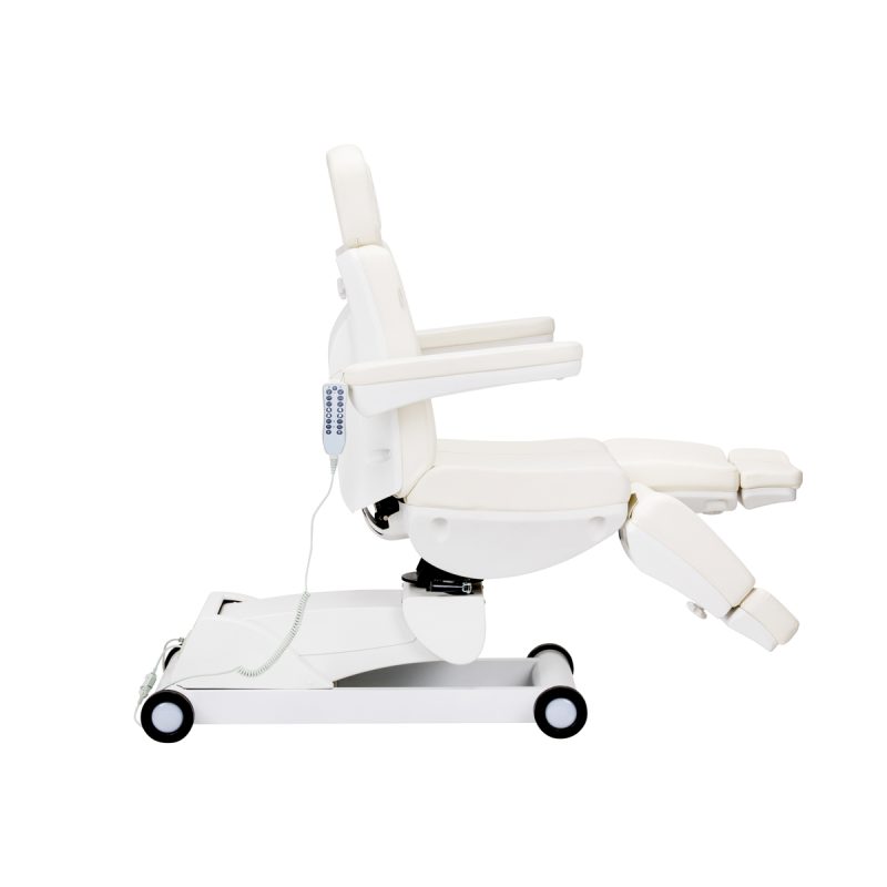 Електрически въртящ се козметичен стол Azzurro 873 Pedi бял – снимка 4
