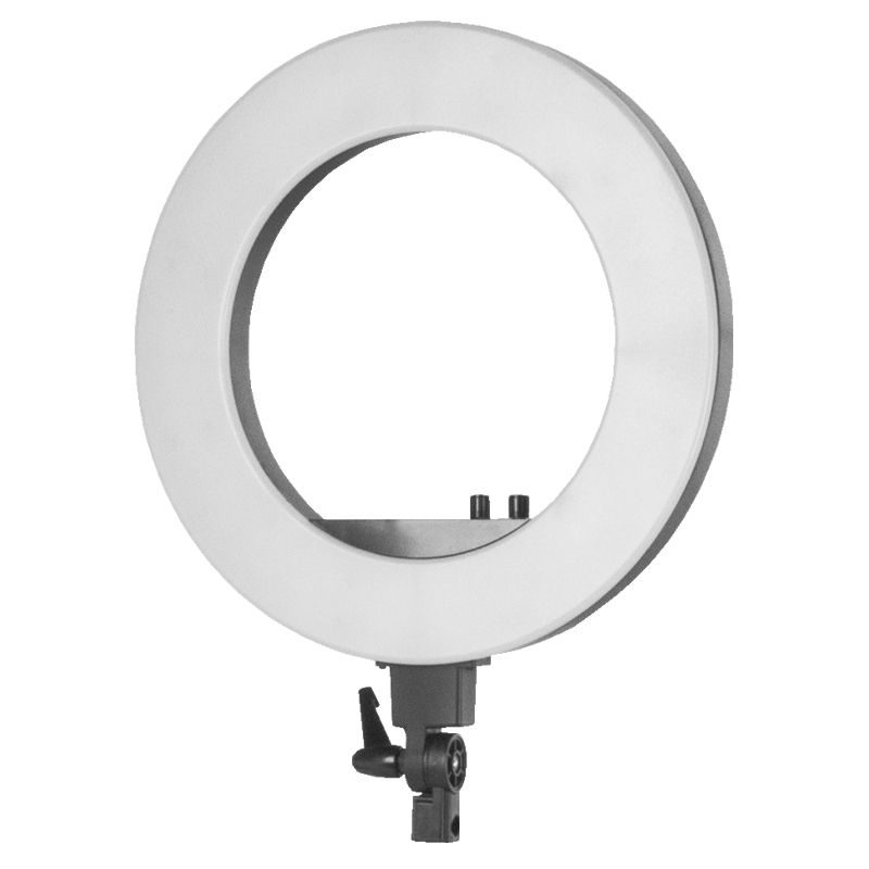 Лампа с форма на пръстен на поставка - черна 18" 48W – снимка 5