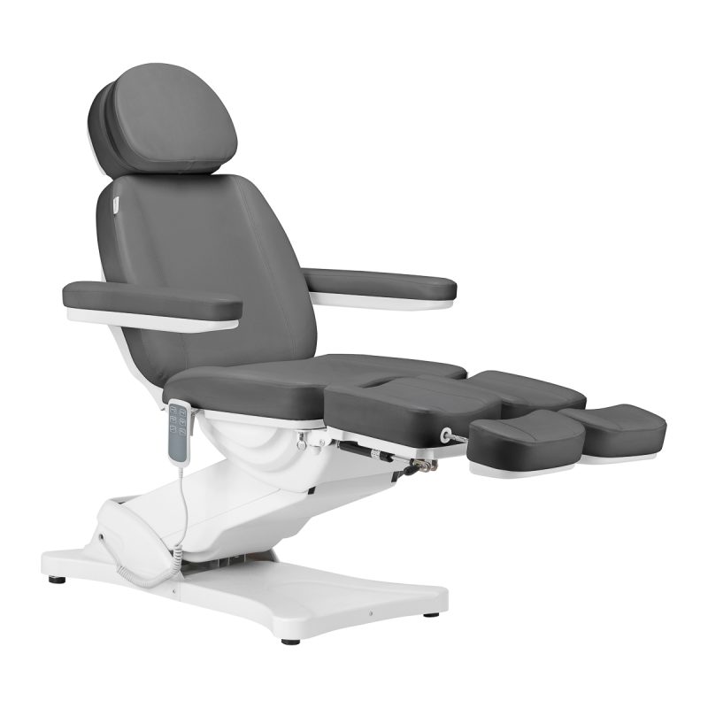 Електрически козметичен стол Sillon Classic 3 мотора люлка сив
