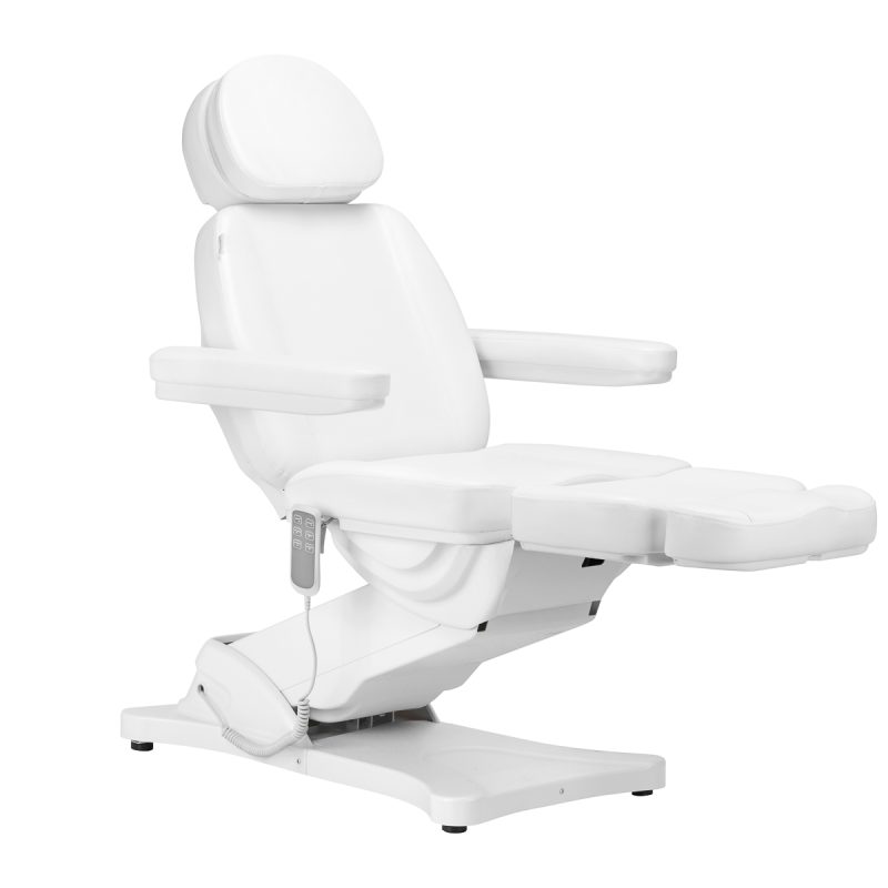 Електрически козметичен стол Sillon Classic с 3 мотора, бял