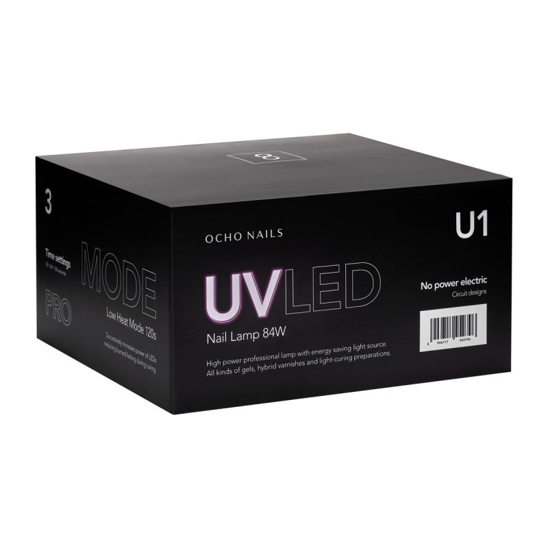 UV LED Лампа Ocho Nails 8 черна 84W – снимка 8