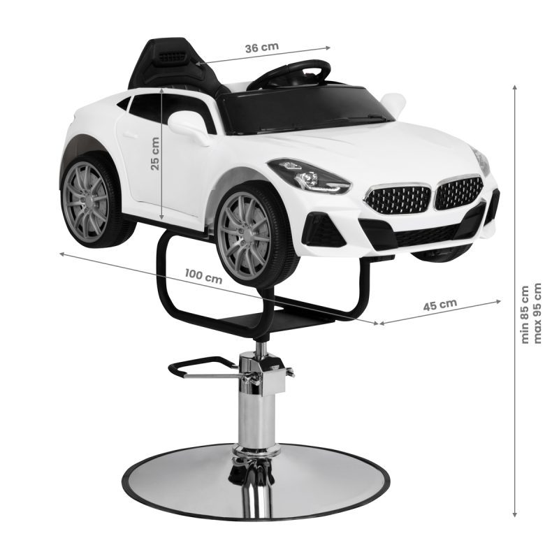 Детски фризьорски стол BM Car бял – снимка 2