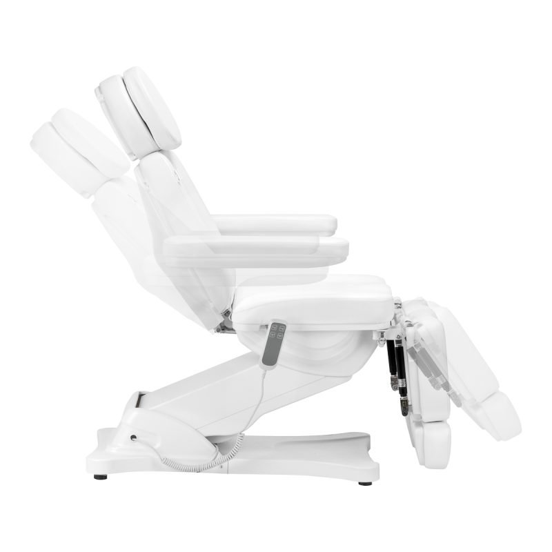Електрически козметичен стол Sillon Classic с 2 педи мотора, бял – снимка 3