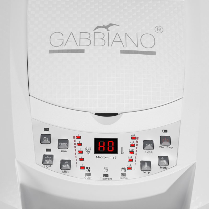 Стояща фризьорска сауна Gabbiano 408D бяла с активен озон – снимка 13