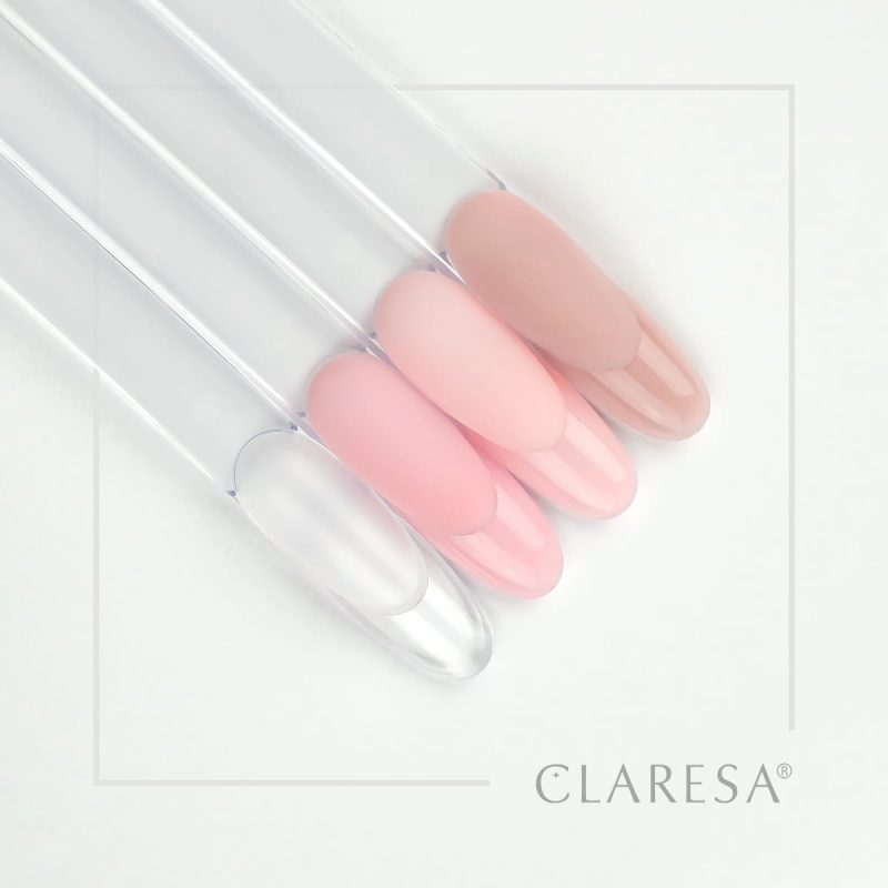 Claresa изграждащ гел Soft & Easy gel млечно розов - 90гр – снимка 2