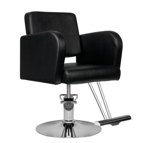 Фризьорски стол - черен Hair System HS92