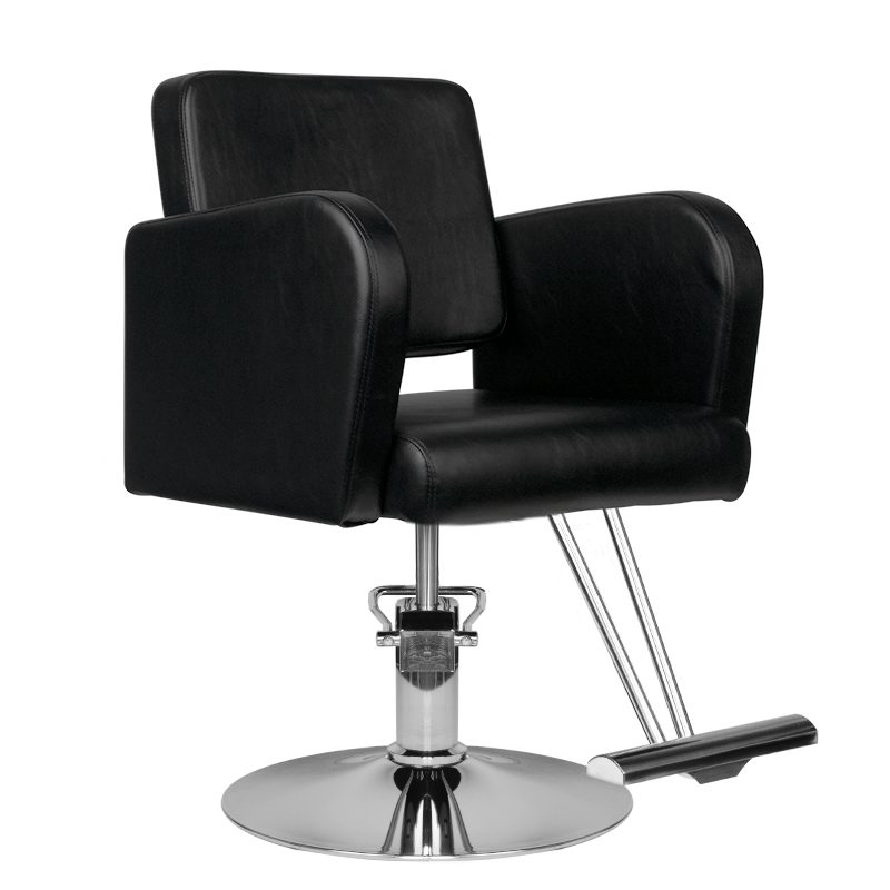Фризьорски стол - черен Hair System HS92