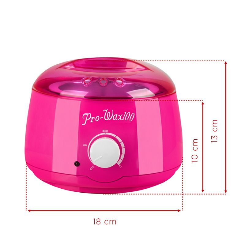 Нагревател за кола маска Pro Wax 100 кутия 400 мл 100W розов – снимка 3