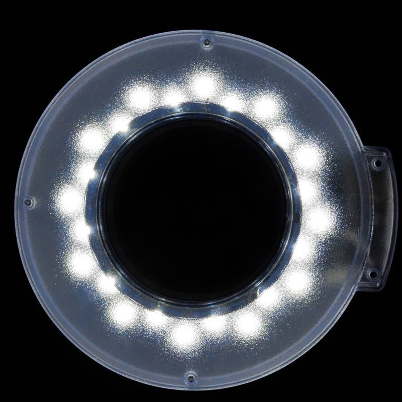 Лампа лупа с държач на винт - бяла LED S5 – снимка 5