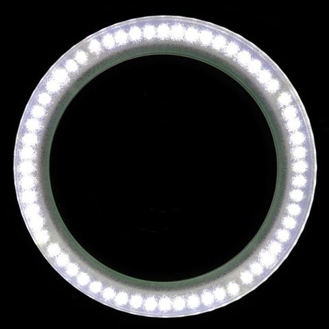 Лампа лупа с държач на винт - бяла Elegante 6014 60 LED SMD 5D – снимка 6