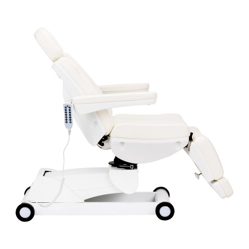 Електрически въртящ се козметичен стол Azzurro 873 бял – снимка 3