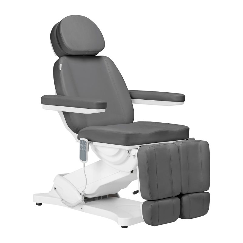 Електрически козметичен стол Sillon Classic 3 мотора люлка сив