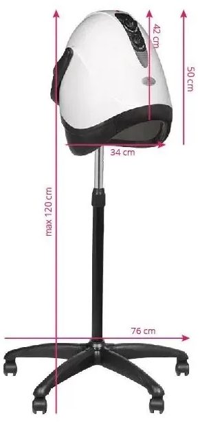 Висящ сешоар Gabbiano Hood LX-201S стояща една скорост черен – снимка 2