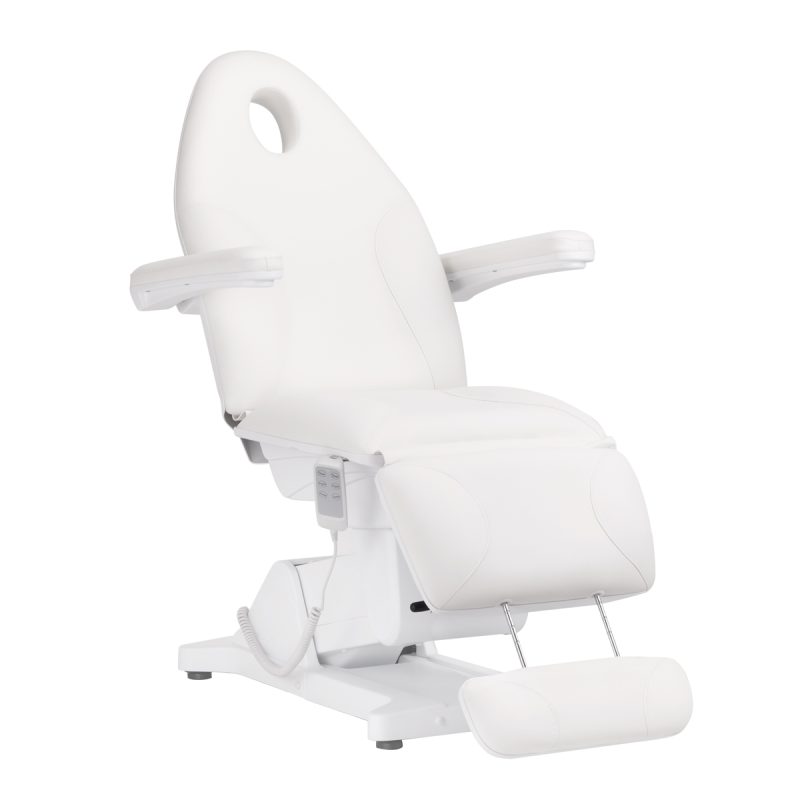 Електрически козметичен стол Sillon Basic 3 мотора бял – снимка 2