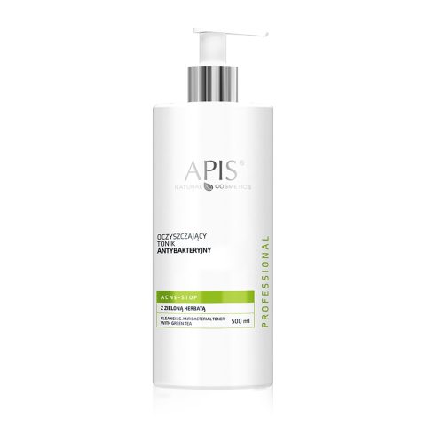 Apis acne-stop почистващ антибактериален тоник със зелен чай 500 мл
