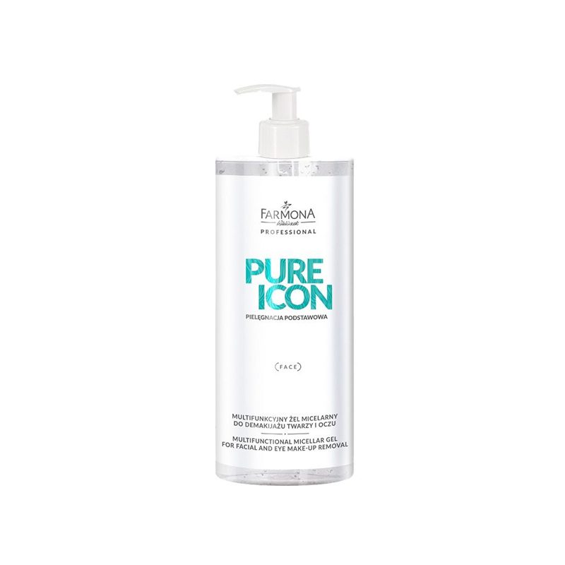 Farmona Pure Icon мултифункционален мицерален гел за демакиаж от лице и очи 500 мл