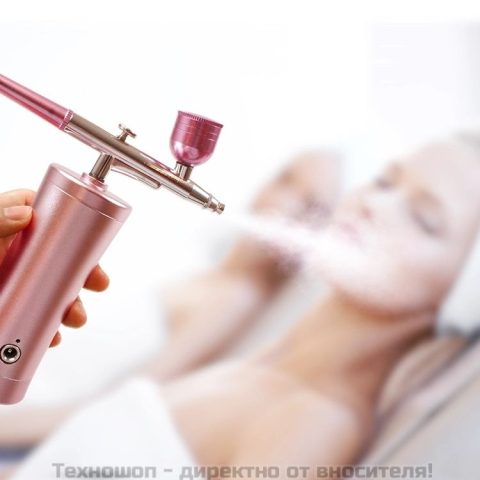 Мини кислороден спрей за кислородна мезотерапия Airbrush Pink – снимка 3