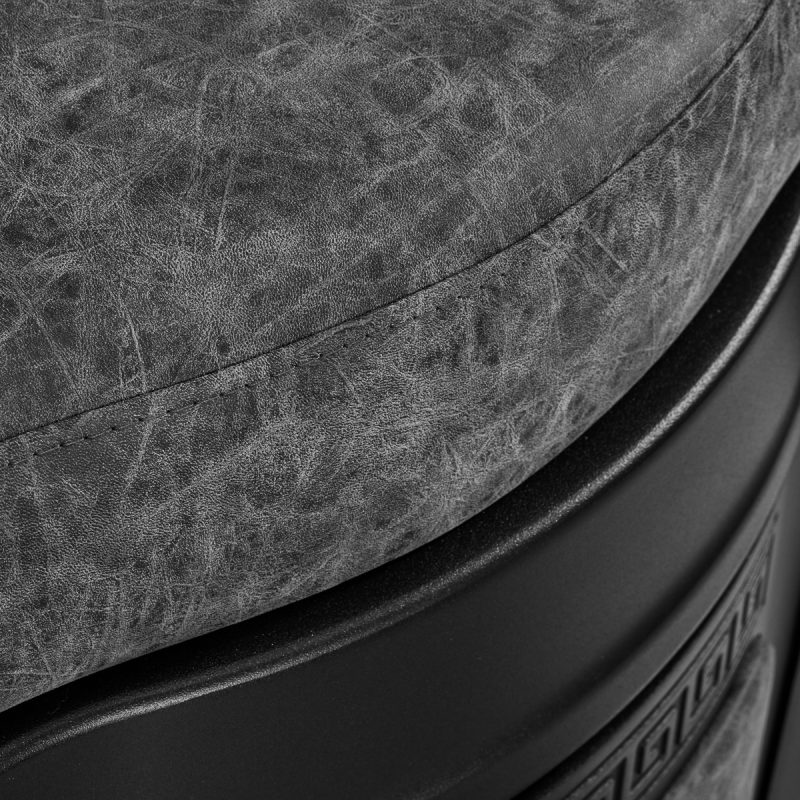 Бръснарски стол Gabbiano President Old Leather сив – снимка 14