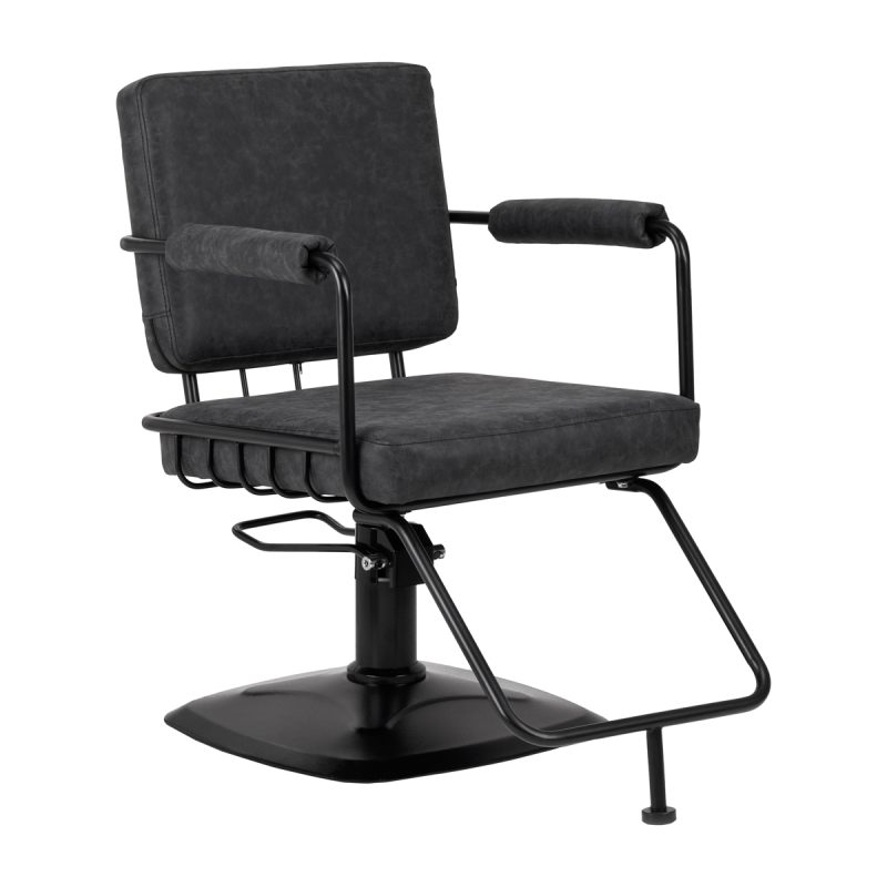 Фризьорски стол Gabbiano Catania Loft Old Leather черен