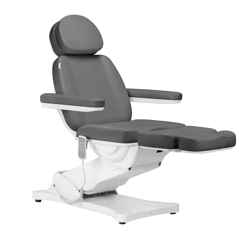 Електрически козметичен стол Sillon Classic 4 мотора с люлка сив