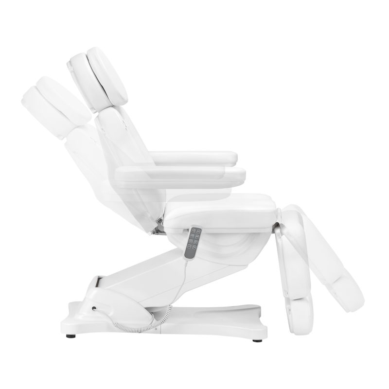 Електрически козметичен стол Sillon Classic 4 мотора с люлка бял – снимка 3