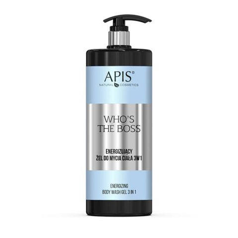 Apis Whos the boss енергизиращ измиващ гел за тяло 3в1 1л