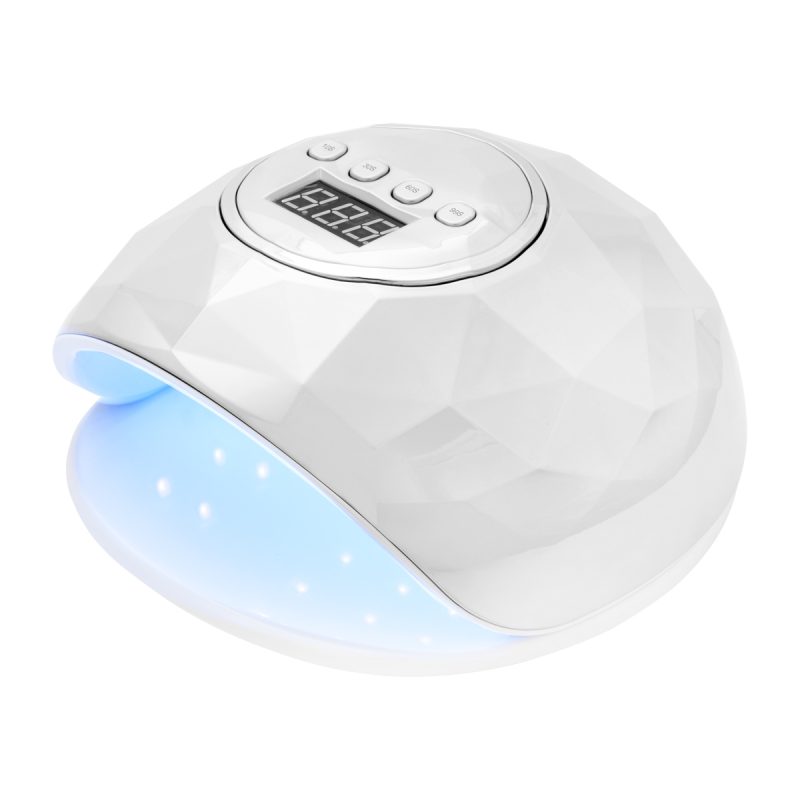 UV LED лампа Shiny 86W бяла/сребриста перла