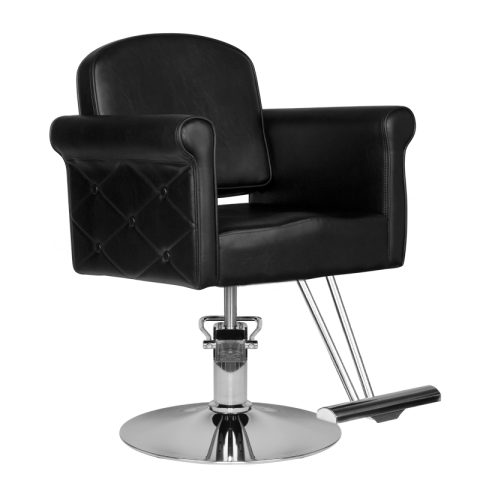 Фризьорски стол - черен Hair System HS69