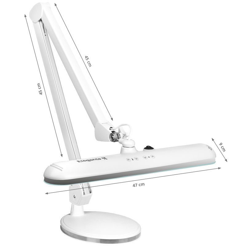 Elegante 801-tl LED лампа за работилница с регулируема основа, интензитет и цвят на бялата светлина – снимка 7