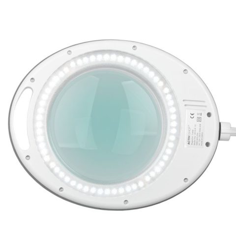 Лампа лупа с държач на винт - бяла Elegante 6014 60 LED SMD 5D – снимка 3