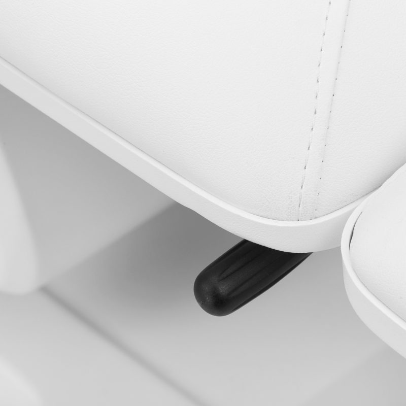 Електрически козметичен стол Sillon Basic 3 мотора въртящ се бял – снимка 14