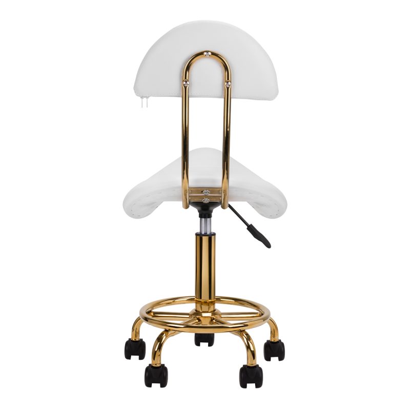 Луксозна козметична табуретка с облегалка LUX2 – снимка 3