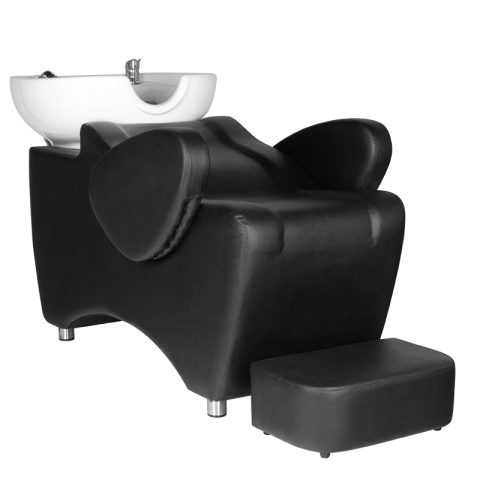 Стол със система за измиване на косата - черен Hair System HSB46