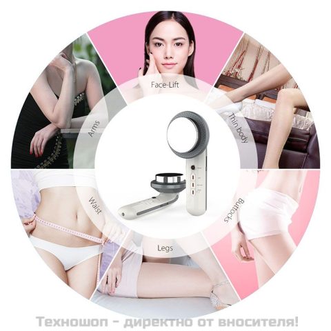 Портативен уред 3в1 с ултразвук, инфраред и ел.импулсна стимулация за оформяне на тялото – снимка 4