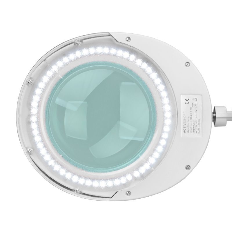 Лампа лупа с поставка Elegante - бяла 6025 60 LED SMD 5D – снимка 3