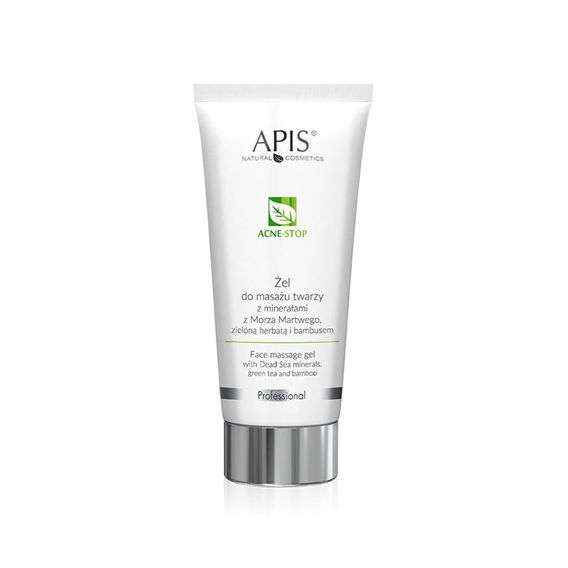 Apis Acne-Stop изглаждащ масажен гел за лице за мазна кожа с минерали от Мъртво море, зелен чай и бамбук